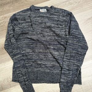 Alexander Julian Charcoal and Gray Crewneck Sweater